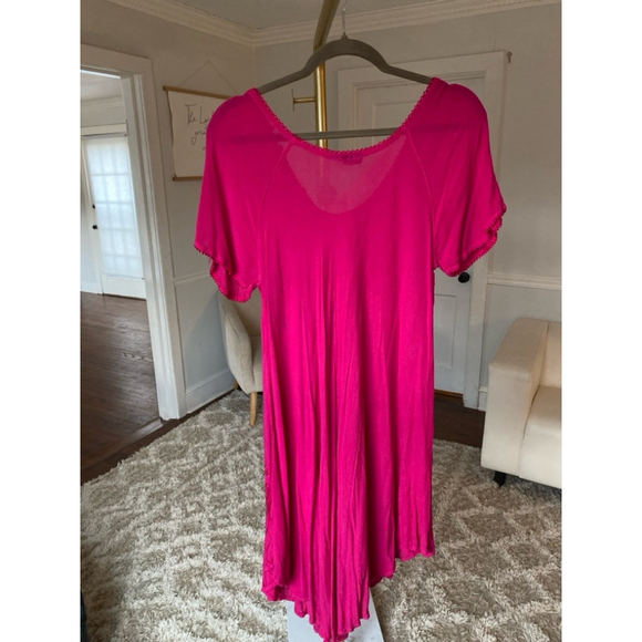 Cottagecore Embroidered Dress Lace-Up Festival Barbie Easter Beach Lightweight - Picture 2 of 7